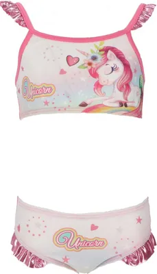 Produktbild von Einhorn Badeanzug für Mädchen Bikini für den Pool oder Strand 3/4 Jahre Pink