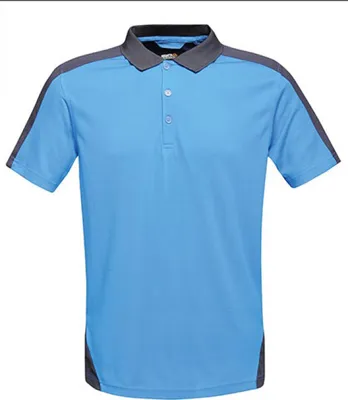 Produktbild von Regatta TRS174 | Herren Contrast Coolweave Polo - Farbe: New Royal/Navy - Größe: M