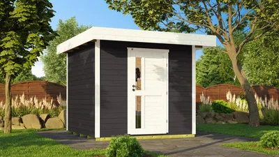 Produktbild von Gartenhaus weka DH 172 Gr. 2 inkl. Fußboden 275 x 375 cm anthrazit