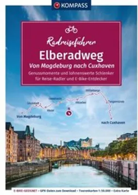 Zdjęcie produktu dla KOMPASS Radreiseführer Elberadweg, Von Magdeburg nach Cuxhaven