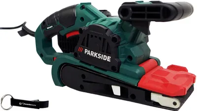 Produktbild von PARKSIDE® Bandschleifer Dragster PBSD 600 Schleifgerät +HEADNMORE® Schlüsselanhänger im HEADNMORE® Bundle