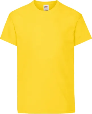 Produktbild von Fruit Of The Loom Kinder Original Kurzarm T-Shirt RW4728 (9-11 Jahre) (Gelb)