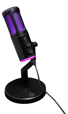 Imagen del producto de Micrófono RGB con cable, patrón cardioide. - Bluestork