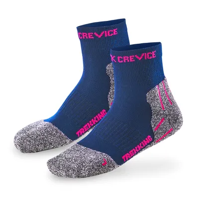 Produktbild von BLACK CREVICE - Damen/Herren/Kinder - Trekking-, Sport- & Wandersocken - 3 Paar | Farbe: Navy/Pink | Größe: 2 (39-42)