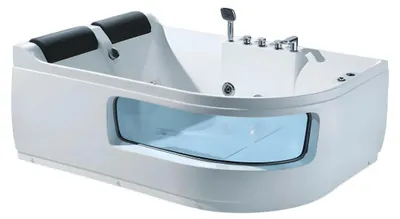Productafbeelding van Bad Blubberbad Luxuswanne Whirlpool Wanne Badewanne Wellnesswanne 180x130 cm