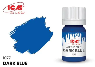 Produktbild von ICM 1077 - BLUE Dark blue bottle 12 ml - Neu
