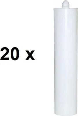 Produktbild von 20 x 1K Dichtstoff Klebstoff 310ml Leerkartusche weiss