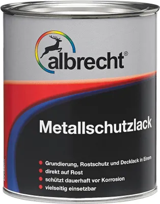 Produktbild von Albrecht Metallschutzlack 375 ml silbergrau