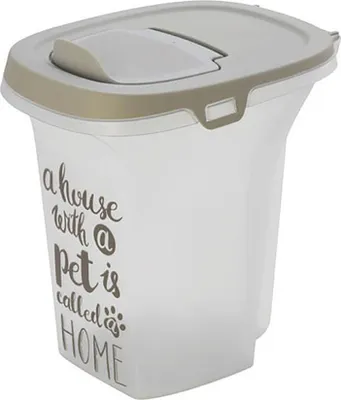 Produktbild von Moderna Trendy Story Pet Wisdom Kleiner Futtereimer 6l 27.2x21.3x29.5 Cm Weiß Weiß One Size