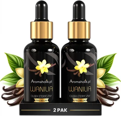 Produktbild von Premium Vanilleöl 2x30ml für Aromatherapie & Duftkerzen