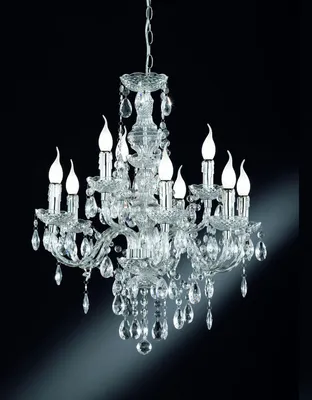 Produktbild von Reality Leuchten Kronleuchter LÜSTER DH 61x192 cm silber Luster Krone