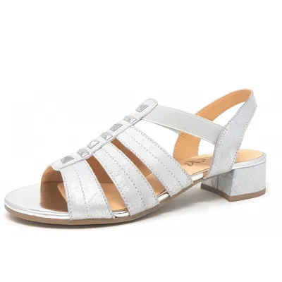 Produktbild von Caprice  Damenschuhe Sandalen Flach Sandale Silber, Schuhgröße:EUR 39 | UK 6