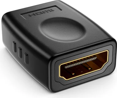 Produktbild von deleyCON 1 Stück HDMI Adapter Kupplung Verbinder - Standard-HDMI Buchsen Typ A - 4K Ultra HD UHD 3D Full HD 1080p HDR ARC Highspeed mit Ethernet
