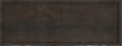 Obrázok produktu pre vidaXL Nástenná polica tmavo hnedá 160x60x(2-6)cm masívne drevo dub ošetrené