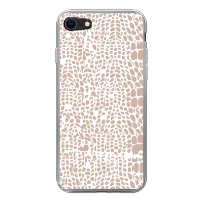 Produktbild von MuchoWow® Handyhülle Schutzhülle Hülle für iPhone SE 2022 Tiermuster - Rosa - Schlange Silikon Softcase Handy Hülle - Schutzhülle