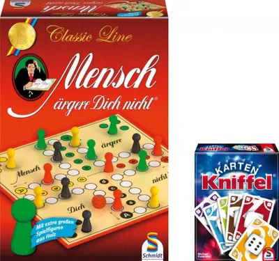 Produktbild von Schmidt Spiele Mädn Classic Line + Kniffel Kartenspiel