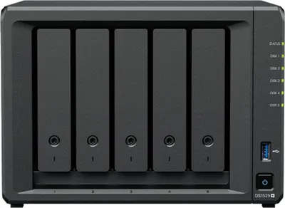 Obrázek produktu pro Synology DiskStation DS1525+ NAS/úložný server Ryzen Embedded V1500B 8 GB DDR4 0 TB Black