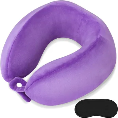 Image de Coussin de soutien en forme de U, réglable, en mousse viscoélastique, avec housse amovible et respirante, pour