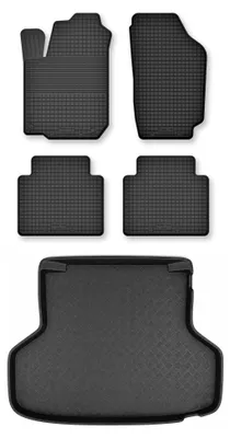Produktbild von Gummimatten + Kofferraumwanne für Volvo S40 I 1995-2003 (Limousine) – Schwarz, Semi-Universal, angepasst – Wielganizator Semi-Universal