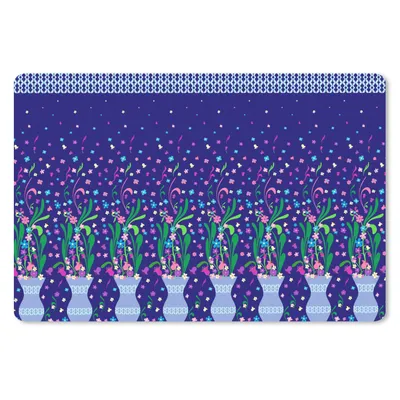 Produktbild von MuchoWow® Schreibtischunterlage Blumen - Muster - Frühling 60x40 cm - XXL Mauspad - Großes Mauspad