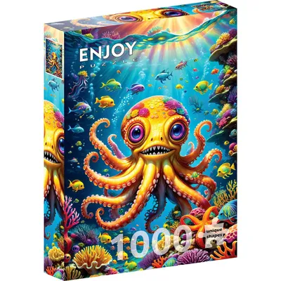 Zdjęcie produktu dla Puzzle 1000 elementów Enjoy – Urocza ośmiornica