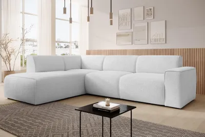 Produktbild von AX LIVING Couch Sofa L Form Didim L Silber 292 stilvoll & bequem L