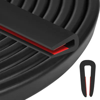 Obrázek produktu pro Gumové ochranné profily, 6 mm x 6 m, samolepicí, EPDM, vhodné pro plechy, dveře automobilů, okna