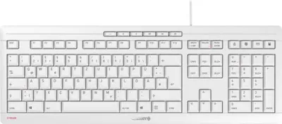 Produktbild von CHERRY STREAM, Volle Größe (100%), Kabelgebunden, USB, Mechanischer Switch, QWERTZ, Weiß
