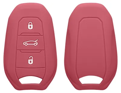 Produktbild von kwmobile Schlüsselhülle für Peugeot Citroën 3-Tasten Smartkey (Keyless Go) Hülle - Autoschlüssel Schlüssel Hülle aus Silikon - Schlüsselschutz Gehäuse