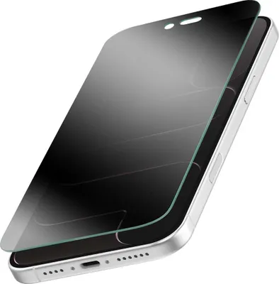 Produktbild von Eiger, Panzerglas Displayschutz für iPhone Air mit Blickschutz, Schwarz transparent
