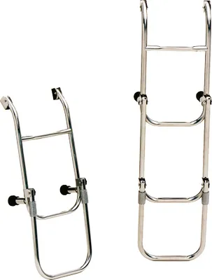 Produktbild von Allpa Niro Badeleiter, 4-Stufen, Mit Verstellbaren Distanzhaltern, Ausgeklappt 260x1030mm, Rohr Ø20mm