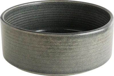 Produktbild von Bonna Hornfels Ripple Stapelschalen 8 cm – 6er Set | 70 ml | Porzellan, Grau | Mikrowellen- & Spülmaschinenfest | Modernes Geschirr für Alltag & Anlässe