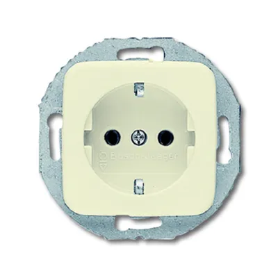 Zdjęcie produktu dla Busch-Jaeger 2011-0-1342, CEE 7/3, 2P+E, Biały, 250 V, 16 A, 71 mm