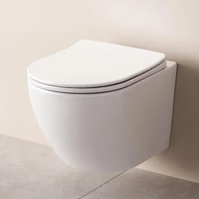 Produktbild von AM.PM Design Hänge-WC spülrandlos Toilette inkl. WC Sitz mit Softclose Absenkautomatik