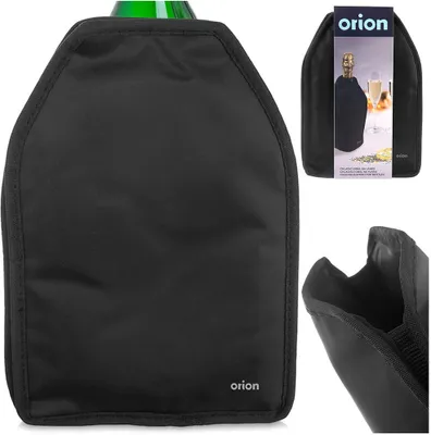 Produktbild von Orion Kühlhülle für Flasche Flaschenkühler Kühltasche Flaschen-Kühltasche schwarz 23 cm