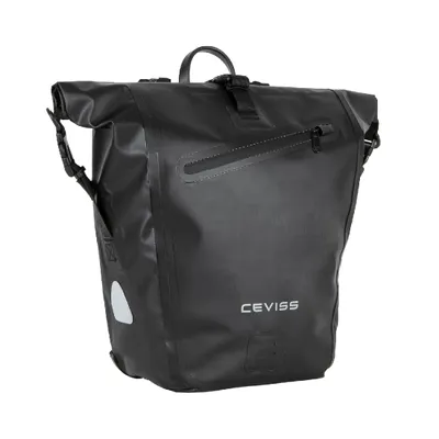 Produktbild von Fahrradtasche schwarz Packtasche 25 L Gepäckträgertasche Wasserdicht Schnellverschluss