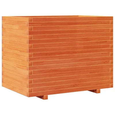 Produktbild von vidaXL Pflanzkübel Wachsbraun 90x60x72 cm Massivholz Kiefer