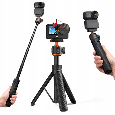 Zdjęcie produktu dla Mini statyw Kijek selfie stick 65cm 360° Głowica do DJI Osmo Nano / Action 6 / KF09.181