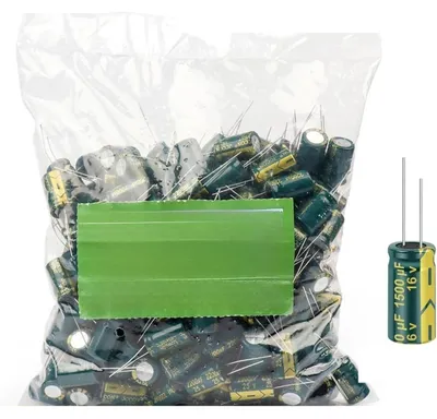 Obrázek produktu pro Rosfix Sada Kondenzátorů, 120 Kusů – Nízké ESR a Standardní | 15 Hodnot, Různé Kapacity a Napětí | Elektronické Projekty