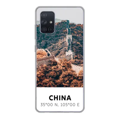 Produktbild von MuchoWow® Handyhülle Schutzhülle Hülle für Samsung Galaxy A51 5G China - Große Mauer - Herbst - Asien Silikon Softcase Handy Hülle - Abbildung