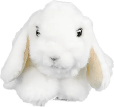 Produktbild von Kuscheltier Hase 18 cm liegend weiß Plüschhase Uni-Toys