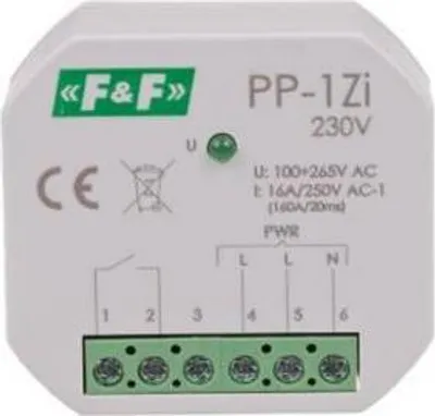Zdjęcie produktu dla F&F | Przekaźnik elektromagnetyczny PP-1ZI-230V - 100-265V AC - 1 styk 16A - Niezawodne sterowanie - Łatwa instalacja