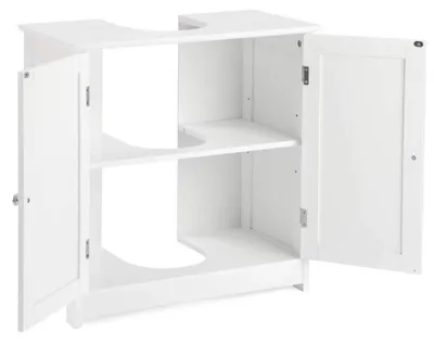 Produktbild von Waschbeckenunterschrank Badschrank Unterschrank Badmöbel weiß 60x30x60cm MDF