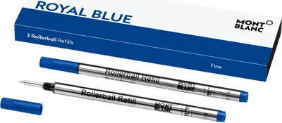 Produktbild von MONTBLANC Rollerballminen F royal blue 2 Stück