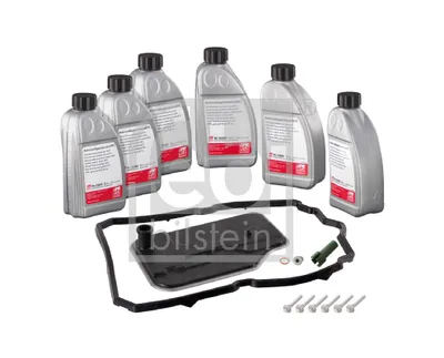 Produktbild von FEBI BILSTEIN Ölwechselkit für Automatikgetriebe Satz 7 Gang 6L passend für MERCEDES-BENZ C-Klasse Limousine (W204)