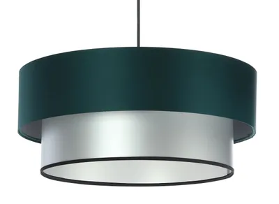 Zdjęcie produktu dla Lampa wisząca DOUBLE GREEN 40 zielona/srebrna