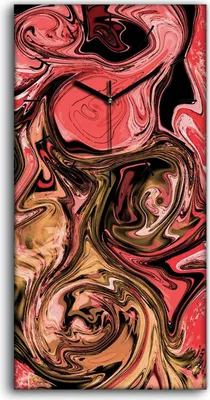 Produktbild von Wandbild Leinwand Bilder Wanduhr Geräuschlos 30x60 Malerei Abstrakte Kunst - schwarze Hände