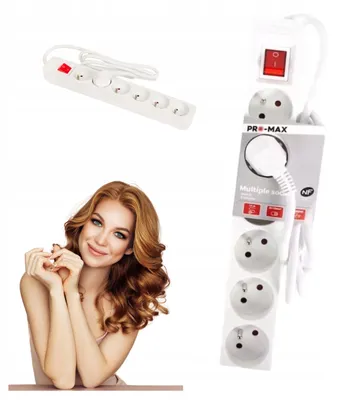 Obrázok produktu pre Elgotech Predlžovací kábel lištový 1,5 m 6 zásuviek biely