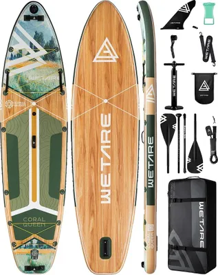 Produktbild von Aufblasbares Paddle Board, langlebiges PVC, hohe Tragfähigkeit, KORALLENKÖNIGIN GRÜN