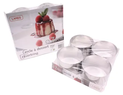 Produktbild von LARES  Tortenringe 4er Set - Durchmesser ca. 7,5cm - 6063